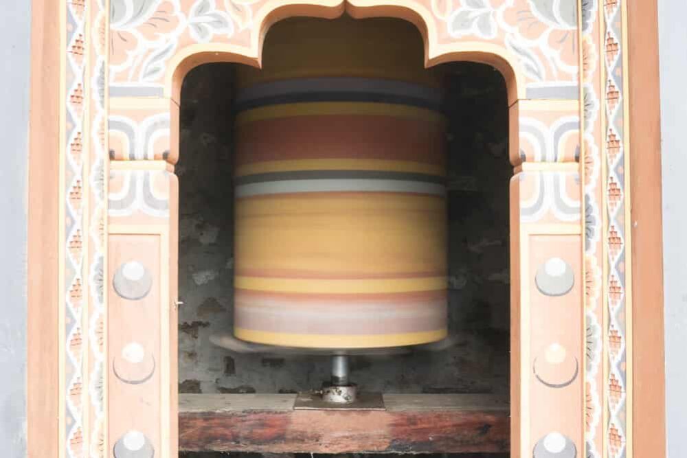 Bhutan prayer spinner