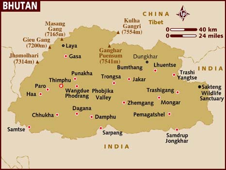 major cities of Bhutan